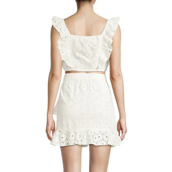 Eyelet Ruffle Skirt Set - Picture 2 of 4